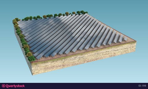 Solar panels generate clean energy. 4k.