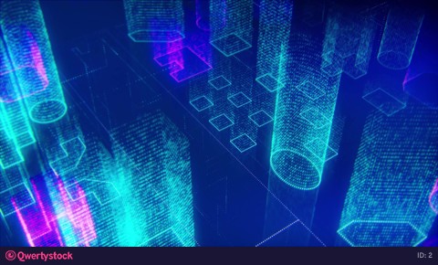 Big data with infographics animation