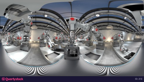 Robotic Arm Assembling 3d Printer On Conveyor Belt. 4K animation