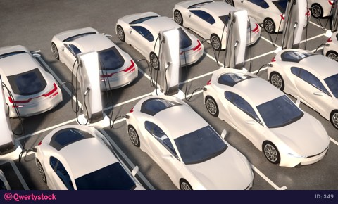 Electric charging cars. Parking electric cars.