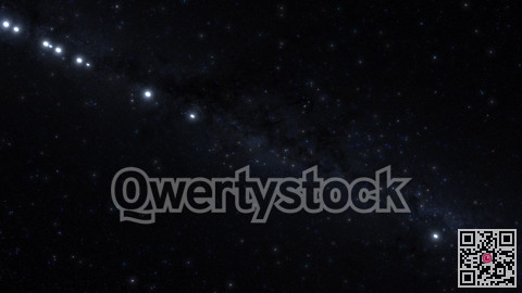 Cubsats are launched into space using a rocket, view from space on the process of launching satellites. 3d animation