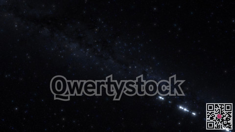 Cubsats are launched into space using a rocket, view from space on the process of launching satellites. 3d animation