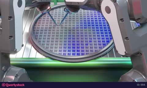 Production of semiconductors on silicon wafer