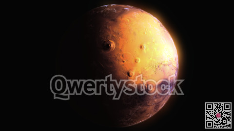 MARS PLANET 8k 3d rendering