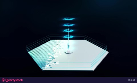 The 5G communications tower is being built and expanding its area of influence